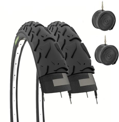 ECOVELO 2 COPERTONI 16 X 1.95 (50-305) + CAMERE 2 Llantas Goma, niños Unisex, Negro