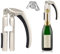 Champagne Bottle Opener and Bottle Stopper, Portable Zinc Alloy Sparkling Champagne Cork Remover, Easy to Use Bar Jar Cork Puller with Ergonomic Handle Design for Wine Lovers