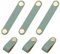 PUCSIQ 6 Stück Ledergriffe für Möbel, Leder Knopf Schrankgriff Knöpfe mit Schrauben Ledergriff Möbel für Kommode Schubladen, Kleiderschrank Küchenschränke (13.8x2.2cm)