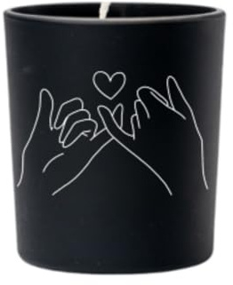 Original Soy Wax Valentinstag-Duftkerzen Pinky Promises Schwarz Duft: Lux Cashmere Soja-Kerzen Valentinstag Romantisches Geschenk Candle aus 100% Vegan Sojawachs Duftkerzen im Glas Valentine's Day
