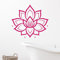 GRAZDesign Lotus Wandtattoo Lotusblume Mandala Blume Wandaufkleber Hindu für Wohnzimmer Schlafzimmer Flur - 33x30cm / weiss