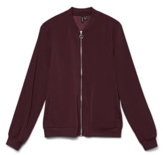 VERO MODA Damen Vmcoco L/S Bomber Ga Noos Kurzjacke, Winetasting, S