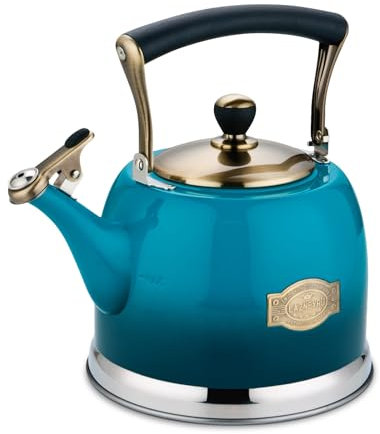 Tea Kettle Stainless Steel Teapot, Stainless Steel Teakettle for Stove Top with Heat Proof Ergonomic Handle 3.0 Quart