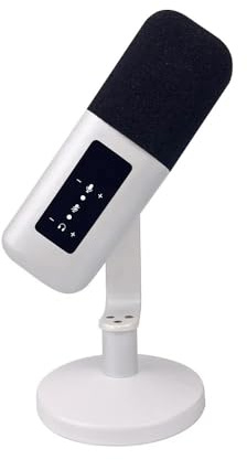 Chillitech ® Fresno Microphone, Microphones de Jeu de Bureau dynamiques, Commandes à écran Tactile, qualité Audio Studio, USB et XLR Plug & Play pour Le Streaming, l'enregistrement Vocal, Youtube sur