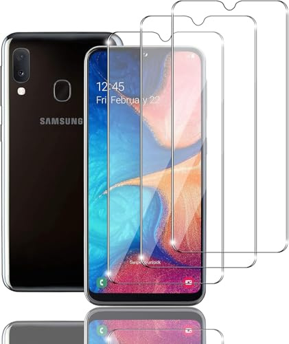 Jinyunlai Panzer Schutz Glas für Samsung Galaxy A20e für Panzerglas, HD Displayschutzfolie, 9H Härte Schutzglas Schutzfolie, Frei von Kratzern, Ultra-klar Panzerfolie für Samsung Galaxy A20e - 3 Stück