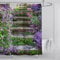 mefound 3D Garden Shower Curtain Backdrop Outdoor Bathroom Decoration Waterproof Mould Proof & Mildew Resistant Shower Curtain with 12 hooks,180x180cm(72x72Inch)
