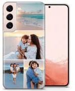 Bild Logo Name Text Transparent TPU Silikon Hülle für Samsung Galaxy S23 5G | Personalisierte Handyhülle mit Individuellem Idee - Ihr Design Hier | 4 Fotos