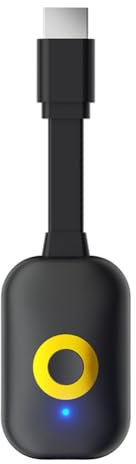 Hermosiey 4K HD-Telefonprojektor, Dualband-Drahtlosbildschirmprojektor, WLAN-TV-Stick, Miracast-Empfänger, Bildschirmanzeige, Videoadapter