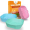 HOUSY 3 Teglie Quadrate per Friggitrice ad Aria - Accessori in Silicone - Contenitori per Cestello 20x20cm (20x20cm Quadrate)