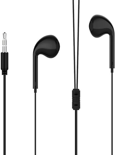 GEEKRIA Headphones for Roku Remote, 3.5mm Wired In Ear Headphone Compatible with Roku Voice Remote Pro, Ultra Remote, Hear Your Favorite Movies and TV Shows (Black / 9.8 FT)