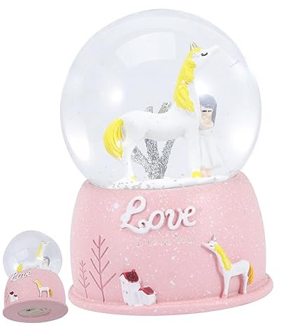 Cabilock Musikbox Mit Kristallkugel Traumhafte Dekoration Für Zuhause Büro Und Handgefertigte Spieluhr Im Eleganten Für Mädchen Und