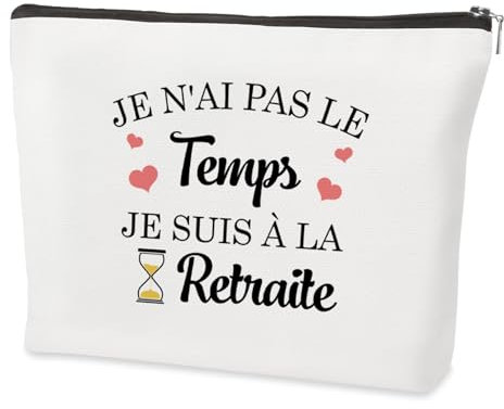Cadeau Retraite Femme Cadeau Retraite Homme Idées Trousse Maquillage Cadeau Original pour Maman Papa Papi Mamie Belle Mere Beau Pere Tata Oncle Parrain Marraine Ami Maitresse Collegue