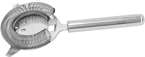Colino da cocktail in acciaio inox, con filtro fine, facile da versare e da maneggiare, per cubetti di ghiaccio, frutta mista,
