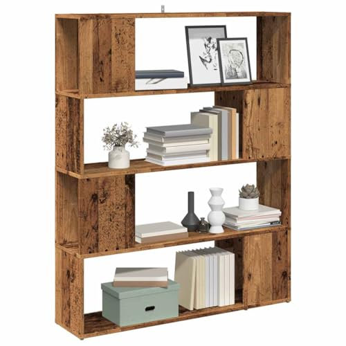 Myheimly Bücherregal/Raumteiler Altholz-Optik 100x24x124,5 cm