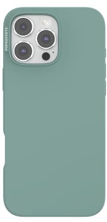 PopSockets iPhone 16 Pro Max Case Compatible with MagSafe, Phone Case for iPhone 16 Pro Max, Wireless Charging Compatible, Case Only - Turquoise
