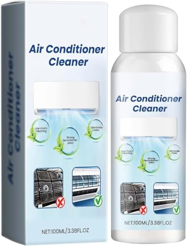 Spray Limpiador de Aire Acondicionado,Air Conditioner Cleaner,Limpiador de Aire Acondicionado de Hogar,Spray Limpiadors de Espuma Multiusos,Air Conditioner Foaming Cleaner Sprays,100ml