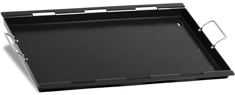 BBQ-Toro Stahl Keramik Grillplatte 67 x 47,5 cm | Keramikbeschichtete Grillplatte | Rechteckig, Universal und Massiv | Keramik Grillblech für Holzkohle und Gas, Grillzubehör, Grillschale