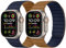 Tasikar Banda Magnética Doble Cara Compatible con Apple Watch 49mm 46mm 45mm 44mm 42mm, Correa Deportiva de Silicona Suave para iWatch Ultra SE serie 10 9 8 7 6 5 4 3, Marrón-Índigo