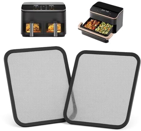 Moljaus Spritzschutzgitter kompatibel mit Cosori 10 L Twinfry und kompatibel mit Cosori 8,5 L. Schutz für obere Heizelemente. Spritzschutzgitter 2 Stück.