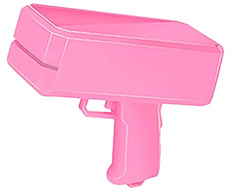 Pistolet à argent liquide – Pulvérisateur Make It Rain Note pour fête, anniversaire, mariage et club, pistolet à billets en plastique pour faux billets, bons et confettis (taille unique)