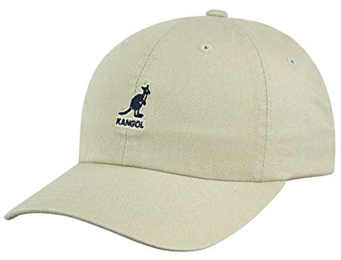 Kangol Unisex Washed Baseball Baseballkappe, Beige (Khaki Kh), Einheitsgröße