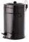 Papelera 20 litros industrial negro de acero de cocina Arabia - LOLAhome