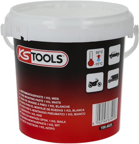 KS Tools - 100.4025 - balde de grasa para neumáticos - blanco - 1 kg