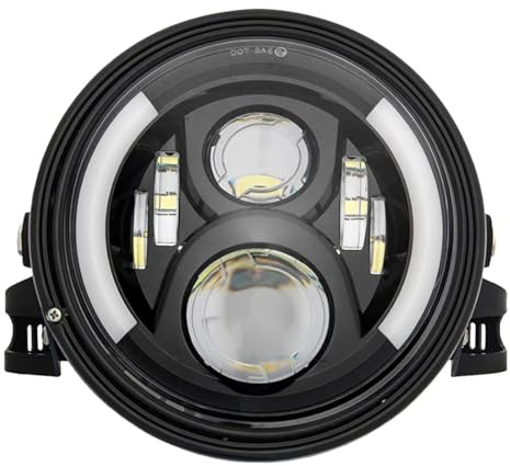 SKTYANTS 7 7 Inch Round LED Motorcycle Headlight assembly with 7 Inch Housing Bucket DRL Turn Signal Lights for Motorcycle Headlights