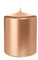 INNA-Glas Pillar candle ROSELLA, rose gold, 10cm, Ø8cm, 45h - Made in Germany - Christmas candle