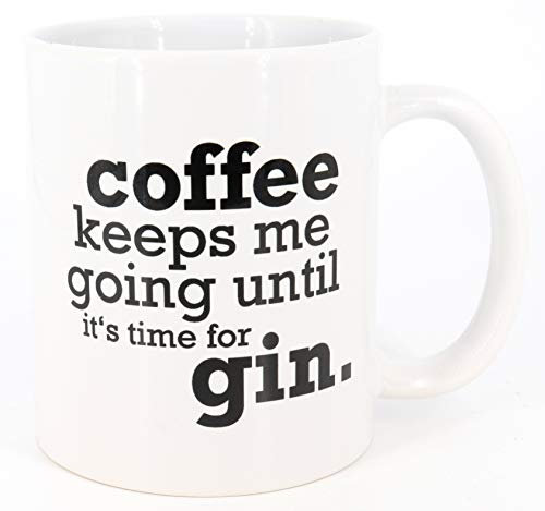 PICSonPAPER Tasse Coffee keeps me going until it's tim for gin. Gintasse, Kaffeetasse, Tasse lustigem Spruch Spruch