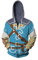 COMING Adult Link Cosplay Kostüm Breath of The Wild Hoodie Sweatshirt Herren Zipper Jacke (L, Color 31)