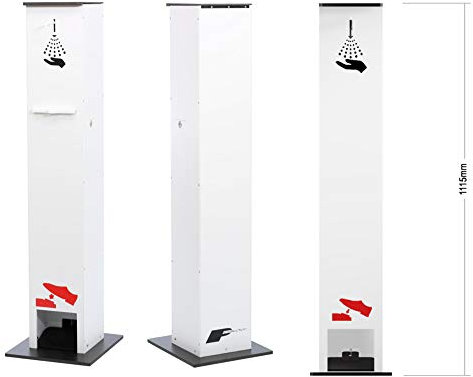 INVIDA Top Desinfektionsständer mit Spender Desinfektionssäule Desinfektionsstation Hygienesäule 115 cm Made in Germany