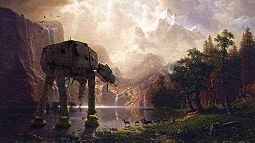 XiuTaiLtd Jigsaw Puzzles 1000 Pieces Puzzles For Adults,At At Walker Star Wars Artwork Educational Intellectual Decompressing Fun Family Game For Kids Adults