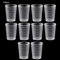 BELTI 10Pcs 50ml Plastic Laboratory Bottle Lab Test Messbehälter Becher Plastikflüssigkeit Messbecher