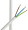 3m Zuleitung Weiss H03VV-F 3 x 0,75qmm PVC isolierte Schlauch-Leitung 3G Leuchtenkabel Lampenkabel Kabel Stromkabel
