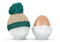 Colour-up Eierbecher Porzellan 2er Set KÜSSEND, VERTRÄUMT mit 2 Mützen - Fiftyeight Products