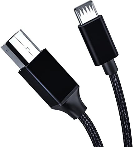 Froggen Cable Midi, Lightning a Tiop B Adaptador Cable OTG Cable Midi USB 2.1 tipo B Compatible con iPhone Pad para Lightning a Controlador Midi, Teclado Midi, Grabación De Interfaz De Audio