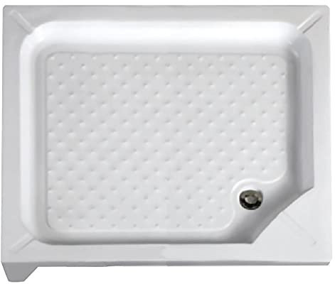 Plato de ducha de resina (rectangular, 80 x 100 cm, altura 12,5)