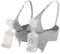 iLoveSIA Hands-Free Pumping Bra – Adjustable, Comfortable Nursing & Breastfeeding Bra, Soft Support for Multitasking Moms, Perfect for Pumping & Nursing Grey M Size