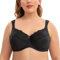 CASOLACE Donna Reggiseni Taglie Forti con Ferretto Minimizer Riducente Spalline Imbottite Schwarz 5H