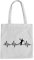 absenda Herzschlag Handball Baumwolltasche - Ekg Handballer Handballspiel Sport Werfen Weiß