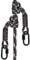 BeneLabel 50cm Kletterseil, Erwachsene Sicherheitsseil mit 2 Karabiners Indoor Outdoor Kinder Kletterwand Rettungsseil für Bergsteigen Notfall Überleben, 10mm Durchmesser/907kg, Schwarz