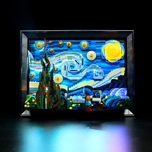 BrickBling LED-Beleuchtungsset für Ideas Vincent Van Gogh - The Starry Night (Nur Beleuchtung, kein Modell), Dekorationslichter Kompatibel mit 21333 Baukasten - Klassische Version