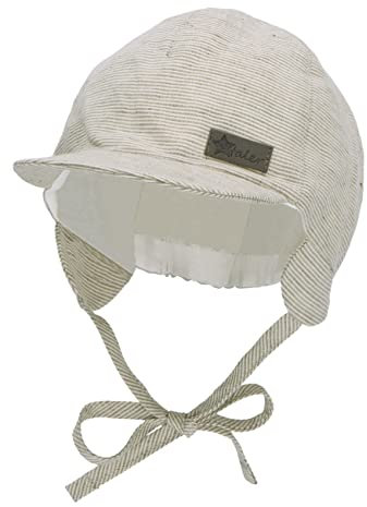 Sterntaler Unisex Kinder Schirmmütze Ringel Kindermütze, Dunkelgrün, 39 EU