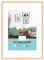 ATOBART A3 Zertifikat Bilderrahmen,Eiche Holz Bilderrahmen mit Passepartout für A4 Druck,Posterrahmen mit Plexi-glass für Wandmontage Display,29.7x42 cm,Set von 1