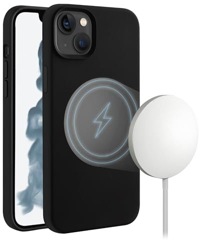 VIVANCO Mag Hype Backcover Apple iPhone 14 Schwarz Induktives Laden, Stoßfest MHCVVIPH14BK