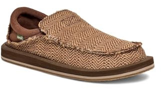 Sanuk Herren Chiba Jute Loafer, Braun, 44.5 EU