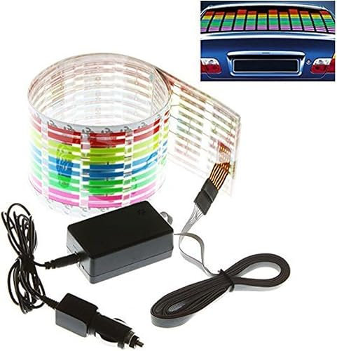 EONANT Sound Music aktiviert Auto Aufkleber Equalizer beleuchtet LED Rhythmus Licht Blitze (Mehrfarbig, 45x11cm)