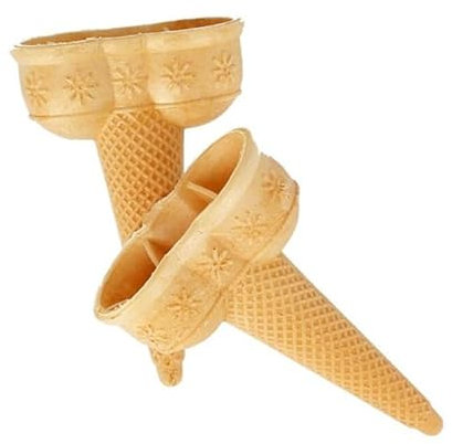 Cornets à glace en azyme aux édulcorants - 2 boules (x 18)