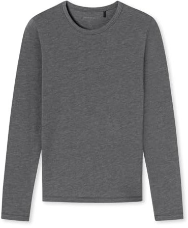 Schiesser Jungen Langarmshirt-Active Unterwäsche, grau-Mel_181852, 104